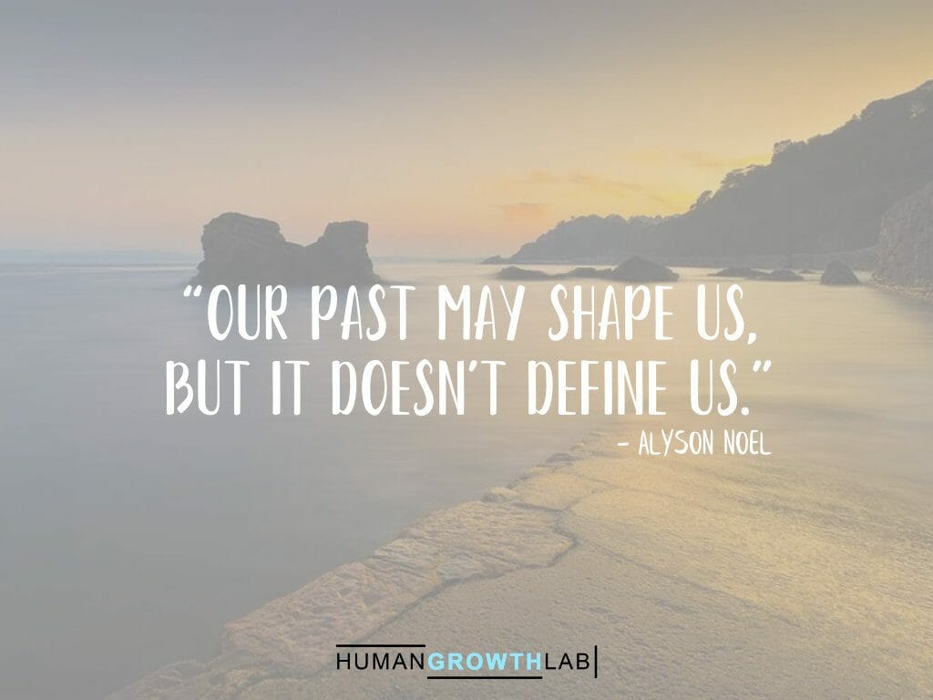 Alyson Noel quote on defining yourself - “Our past may shape us,
but it doesn't define us.”